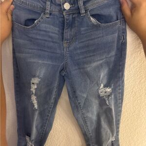 Distressed Blue Jeans for Women